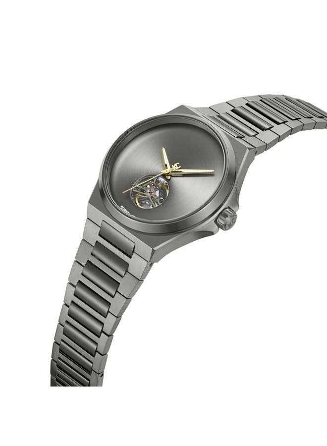 Kenneth Cole New York Verrazzano Men's 43.5mm Automatic Watch with Gunmetal Dial & Stainless Steel Bracelet  - Image 2