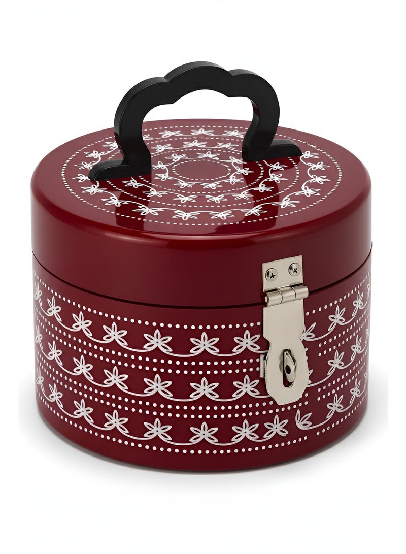 بيتى صندوق دائري كرزي بمقبض مزيج الألوان صغير - Image 1