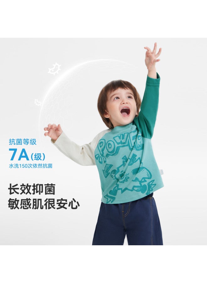 Boys' T-shirt Long Sleeves Spring/autumn Style Baby Top Printed 25 New Style Girl - Image 3