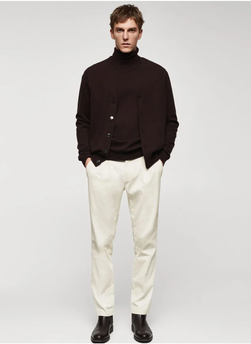 Mango Man Casual Relaxed Fit Pants