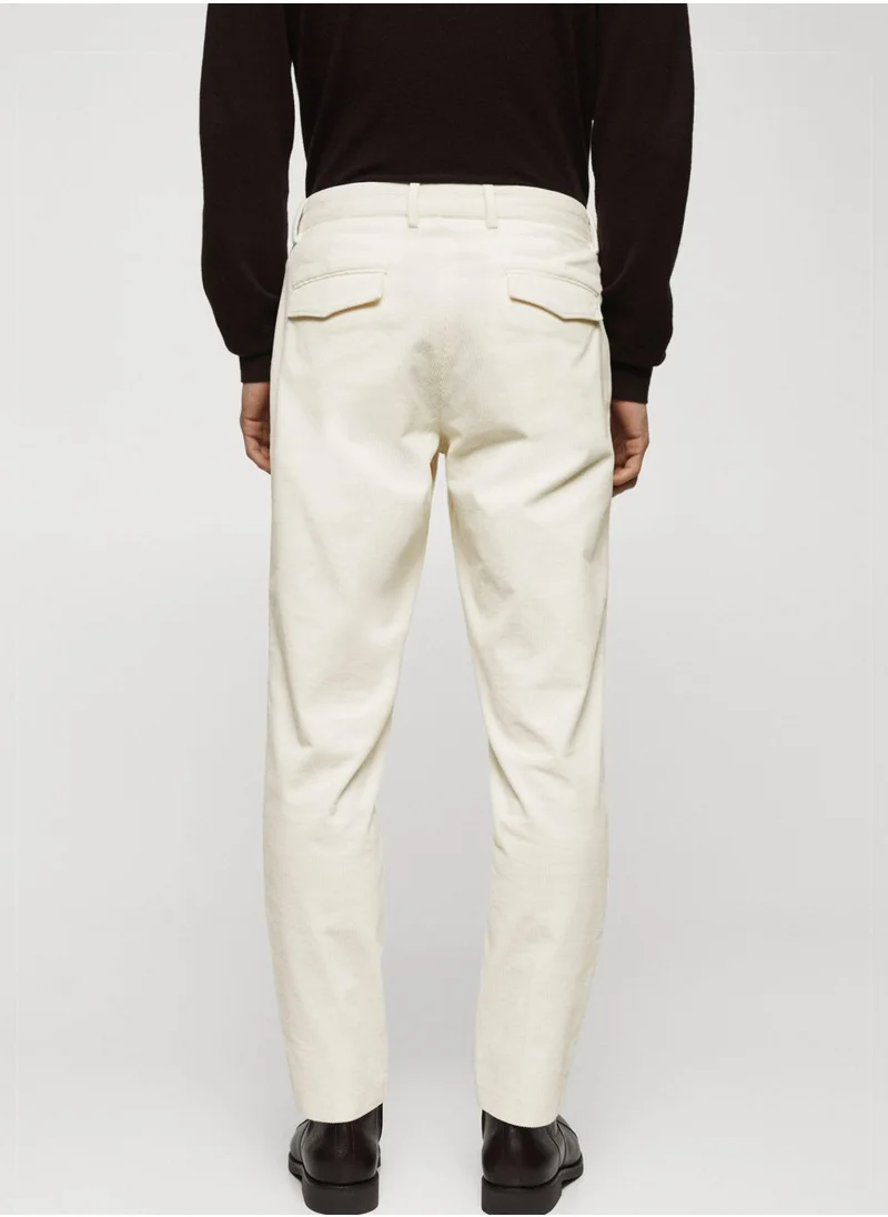 Mango Man Casual Relaxed Fit Pants