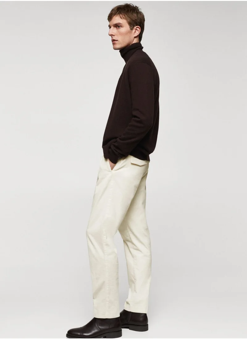 Mango Man Casual Relaxed Fit Pants