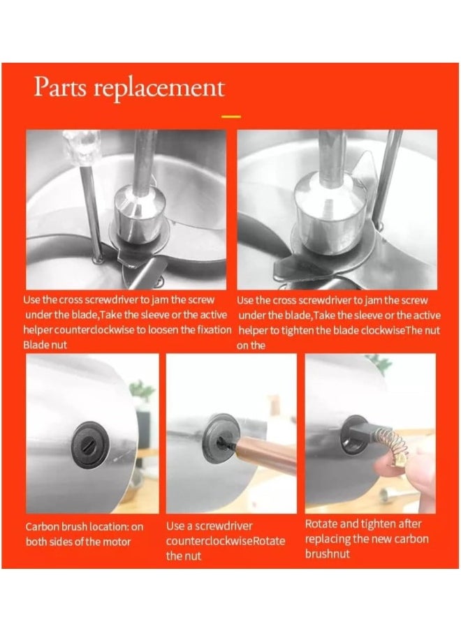 Generic - Top-rated Grain Mill Grinder: 150g High-Speed Electric Stainless Steel Grinder for Cereals, Corn, Flour - Efficient Pulverizer Powder Machine Ideal for Dry Spice, Herbs, Grains - Compact Design. - Image 1