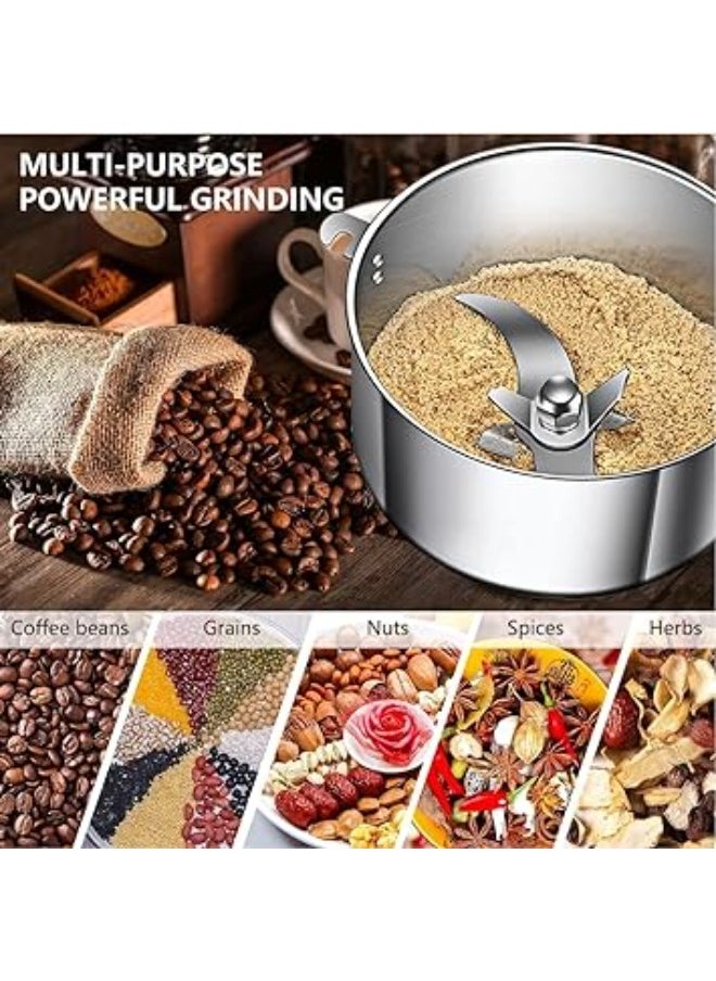 Generic - Top-rated Grain Mill Grinder: 150g High-Speed Electric Stainless Steel Grinder for Cereals, Corn, Flour - Efficient Pulverizer Powder Machine Ideal for Dry Spice, Herbs, Grains - Compact Design. - Image 1