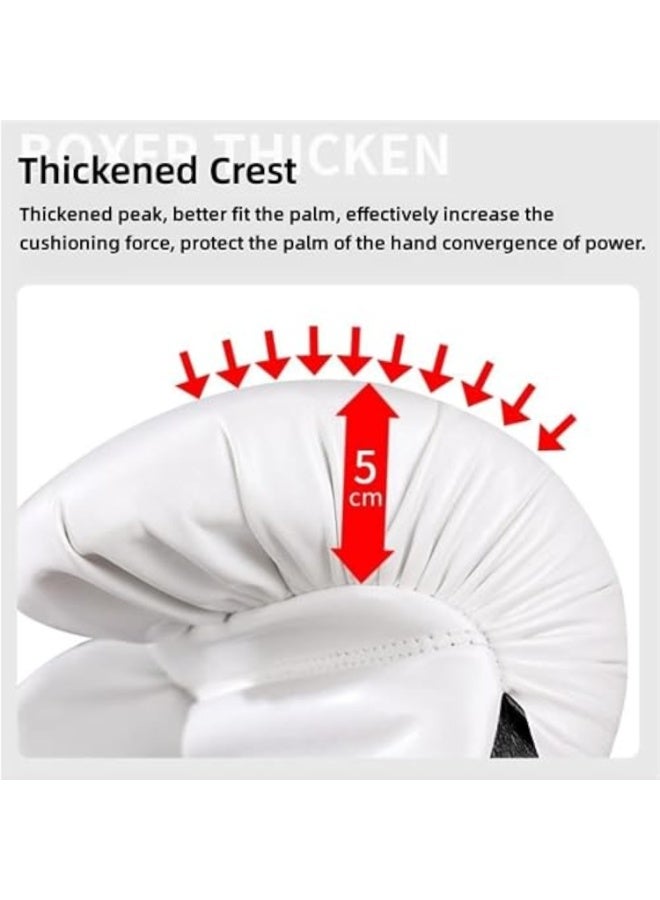 Arabest قفازات تدريب الملاكمة، قفازات ملاكمة للحقائب الثقيلة 6 أونصات، كف سميك ومهوى وقوي مقاوم للتأثير ومقاوم للتمزق، للبالغين والمراهقين والرجال والنساء، أحمر، 10 أونصات - Image 4