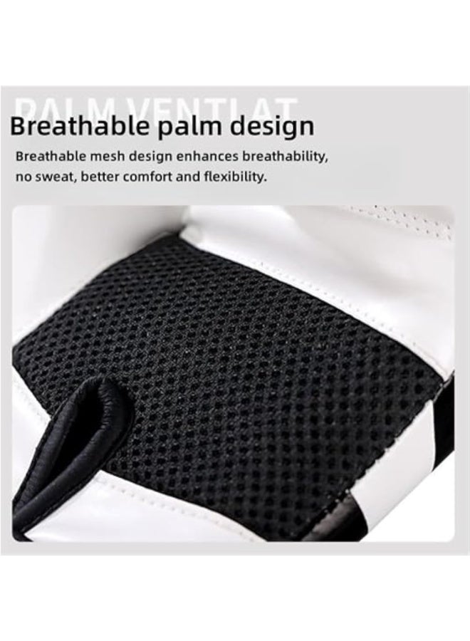 Arabest قفازات تدريب الملاكمة، قفازات ملاكمة للحقائب الثقيلة 6 أونصات، كف سميك ومهوى وقوي مقاوم للتأثير ومقاوم للتمزق، للبالغين والمراهقين والرجال والنساء، أحمر، 10 أونصات - Image 5