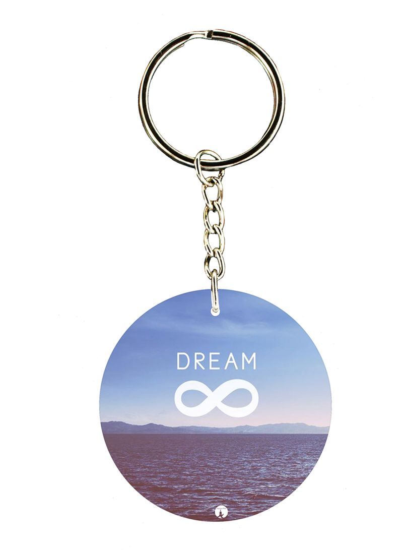 English Phrases Double Side Printed Keychain