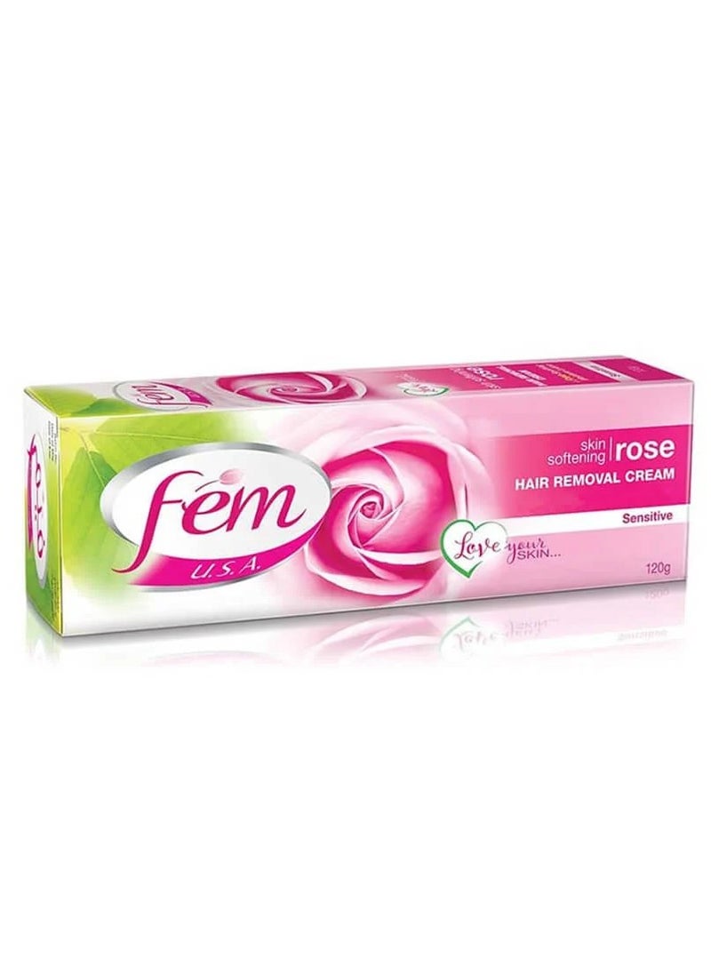 fem Two Pieces of Hair Removal Cream For Sensitive Skin Rose Extract - 120 gm  - Image 2