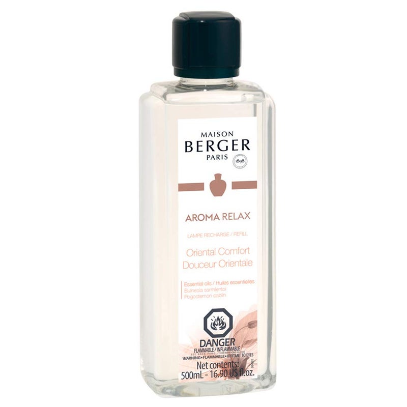 Maison Berger مايزون بيرجر راحة شرقية - عبوة إعادة تعبئة عطرية لموزع زيت العطر المنزلي - 16.9 أونصة سائلة - 500 مل - Image 1