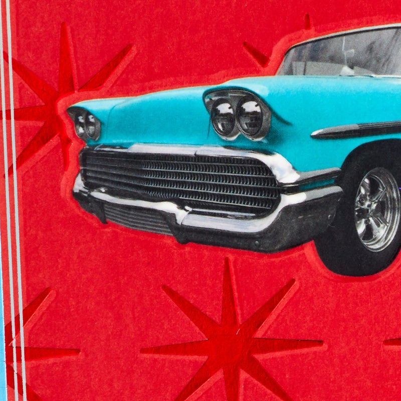 Hallmark Birthday Card for Men (Classic Car) - Image 4