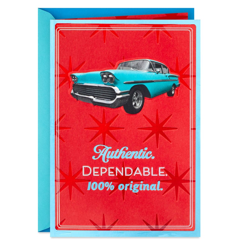 Hallmark Birthday Card for Men (Classic Car) - Image 1