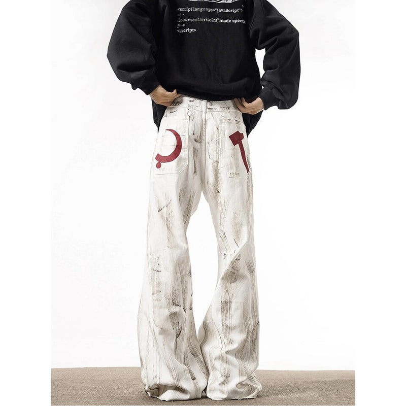 Unisex Classic Denim Jeans Loose Fit Daily Outdoor Wear - Image 4