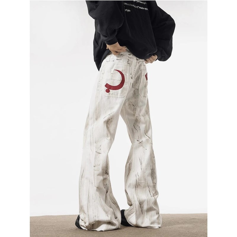 Unisex Classic Denim Jeans Loose Fit Daily Outdoor Wear - Image 2