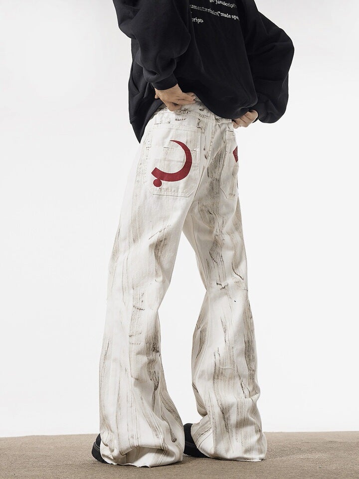 Unisex Classic Denim Jeans Loose Fit Daily Outdoor Wear - Image 1
