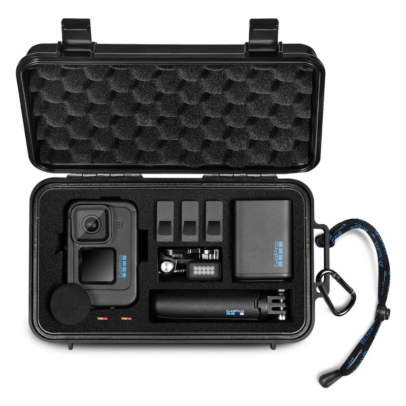 Lekufee Travel Waterproof Hard Case for Gopro Hero 13/12 / 11/10 / 9, Hero 4K, Media Mod, and Other Accessories(Case & Bag Only) - Image 1