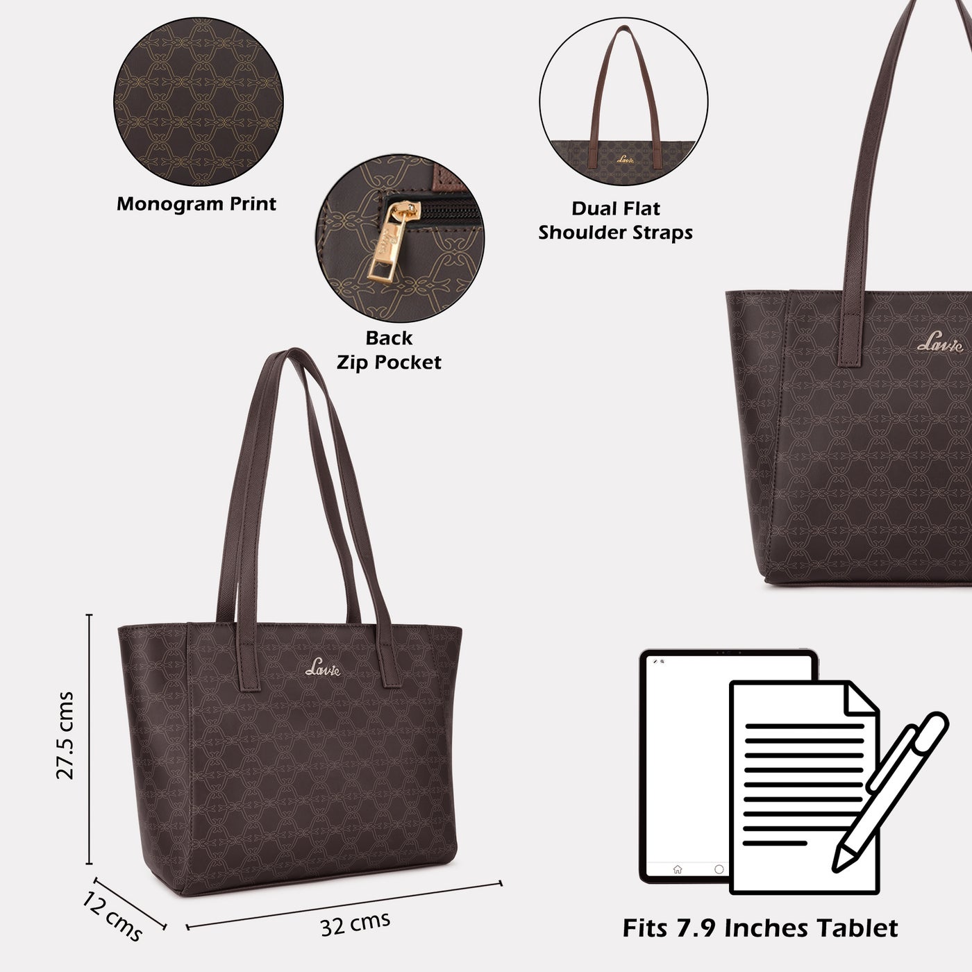 حقيبة يد لافي نسائية كبيرة بتولا بني