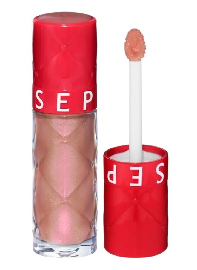 SEPHORA - SEPHORA COLLECTION Outrageous Plump Intense Hydrating Lip Gloss – 02 Inferno ( Nude Champagne With Pearly Shimmer) – High-Shine, Plumping Effect – 6mL - Image 1