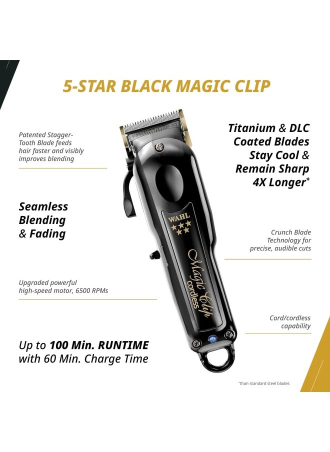 WAHL Wahl Professional Rechargeable Haircutting Combo, Rechargeable Magic Clip and Trimmer Li  - Image 4
