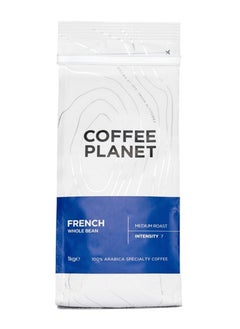Coffee Planet Coffee Planet French Medium Roast Specialty Coffee Beans, 1 Kg 