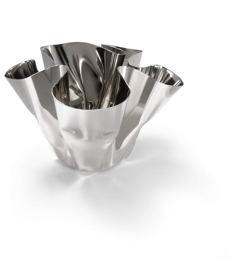 Philippi - Margeaux vase or Lantern - Hand-Folded Unique Piece Made of Stainless Steel - Tea Light or vase Eyecatcher for Any Occasion - Image 3