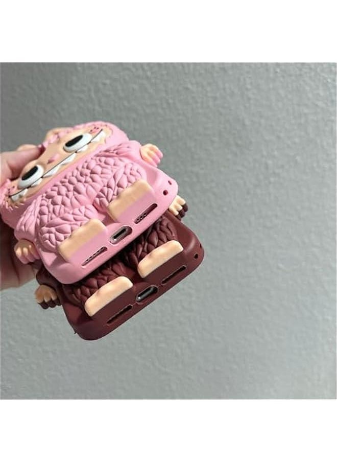 Arabest - Cute Cartoon Phone 15 Case Drawstring Phone Case Suitable for All Models TPU Silica Gel Scratch Resistant Shockproof (14,Pink) - Image 1