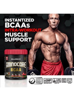AllMax Nutrition Aminocore Bcaa Powder 8.18 Grams Of Amino Acids Intra And Post Workout Recovery Drink Gluten Free Fruit Punch 945 G  - Image 3
