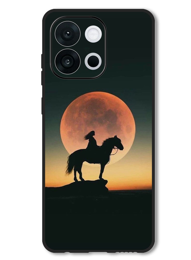 Theodor Case Compatible with OnePlus 13s 6.32 Inch Protection Shockproof Bumper Cover Majestic Horse Sunset - Image 1