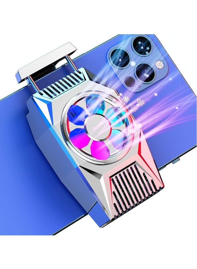 Generic - Phone Cooling Fan, Portable Mini Heatsink for iPhone iOS/Android Gaming Semiconductor Cooler (Silver) - Image 1