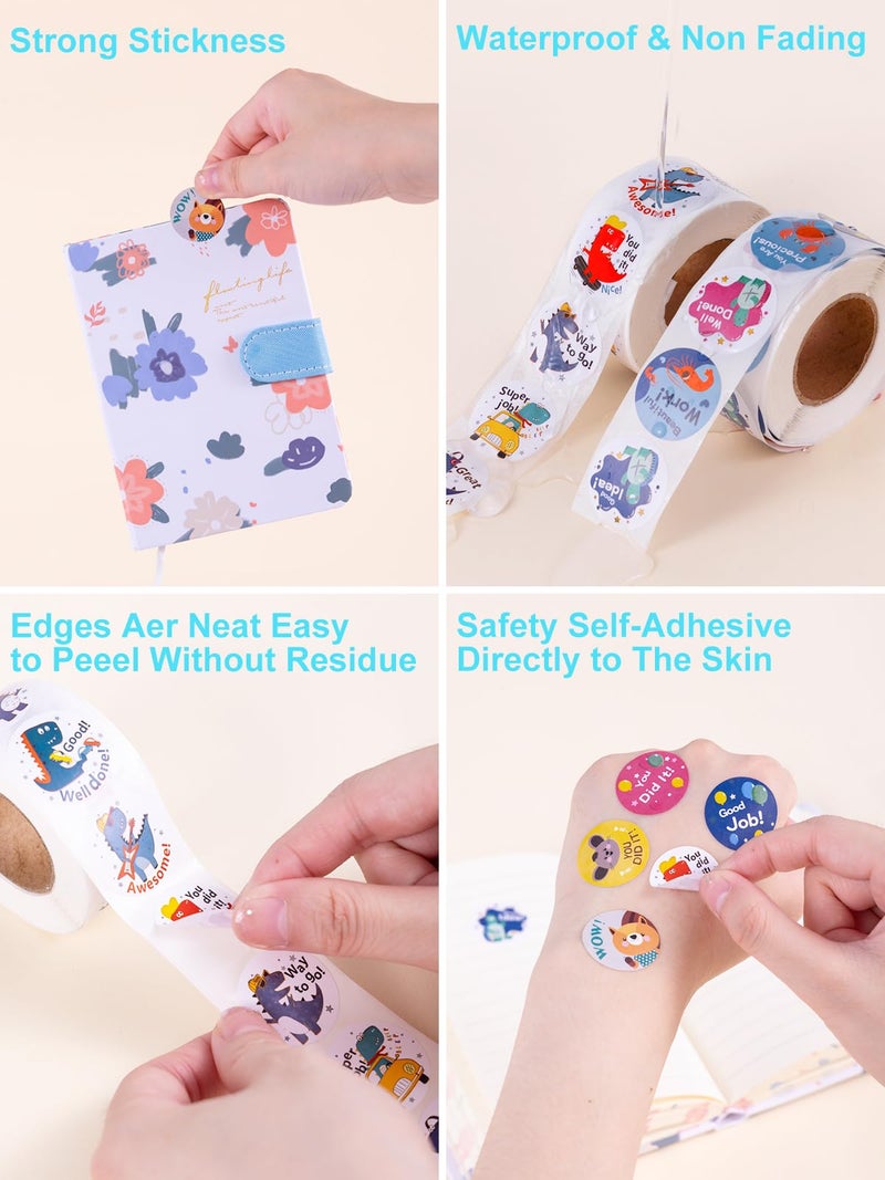 Avsty 1500pcs Teacher Motivational & Reward Stickers for Kids, Classroom Supplies & Potty Training - Image 3