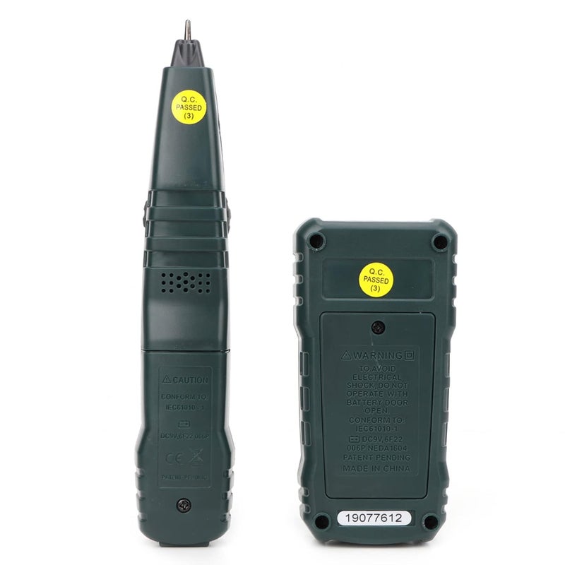 مجموعة اختبار كابل الشبكة المحترفة متعددة الوظائف لتتبع نغمة الأسلاك لكابلات RJ45 و RJ11 والإيثرنت وشبكة المنطقة المحلية والهاتف مع قياس المسافة - Image 3
