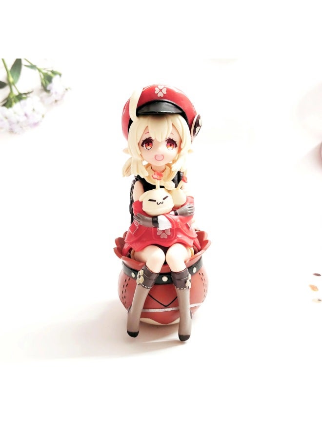 Wholesale Walnut Keli Ganyu Sent Meng Linghua Lightning General Hand-held Secondary Swimming Doll Ornaments Scene Model 
