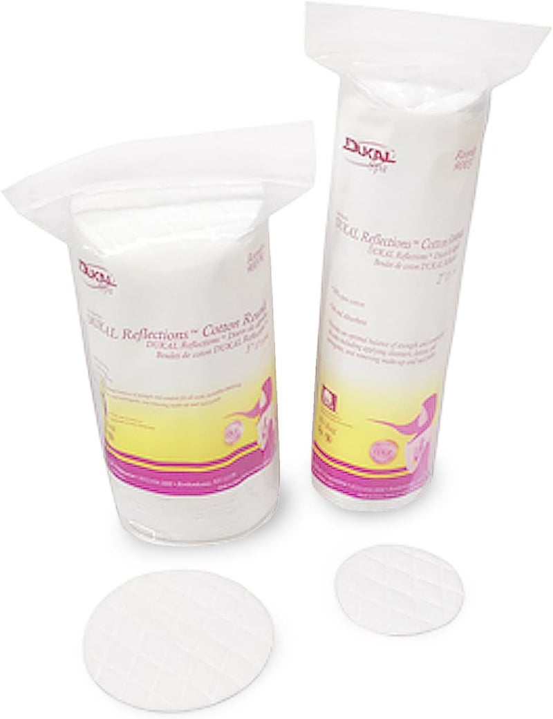 Dukal Reflections Cotton Rounds 2" - 80count