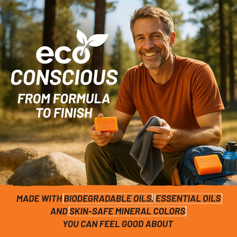 Solpri Shield Athletic Tea Tree Soap Bar with Lemongrass & Eucalyptus â€“ 4 oz (2 Pack) â€“ Cold-Process Soap Bar for Sweat, Odor & Itch-Prone Skin â€“ Made in USA - Image 5