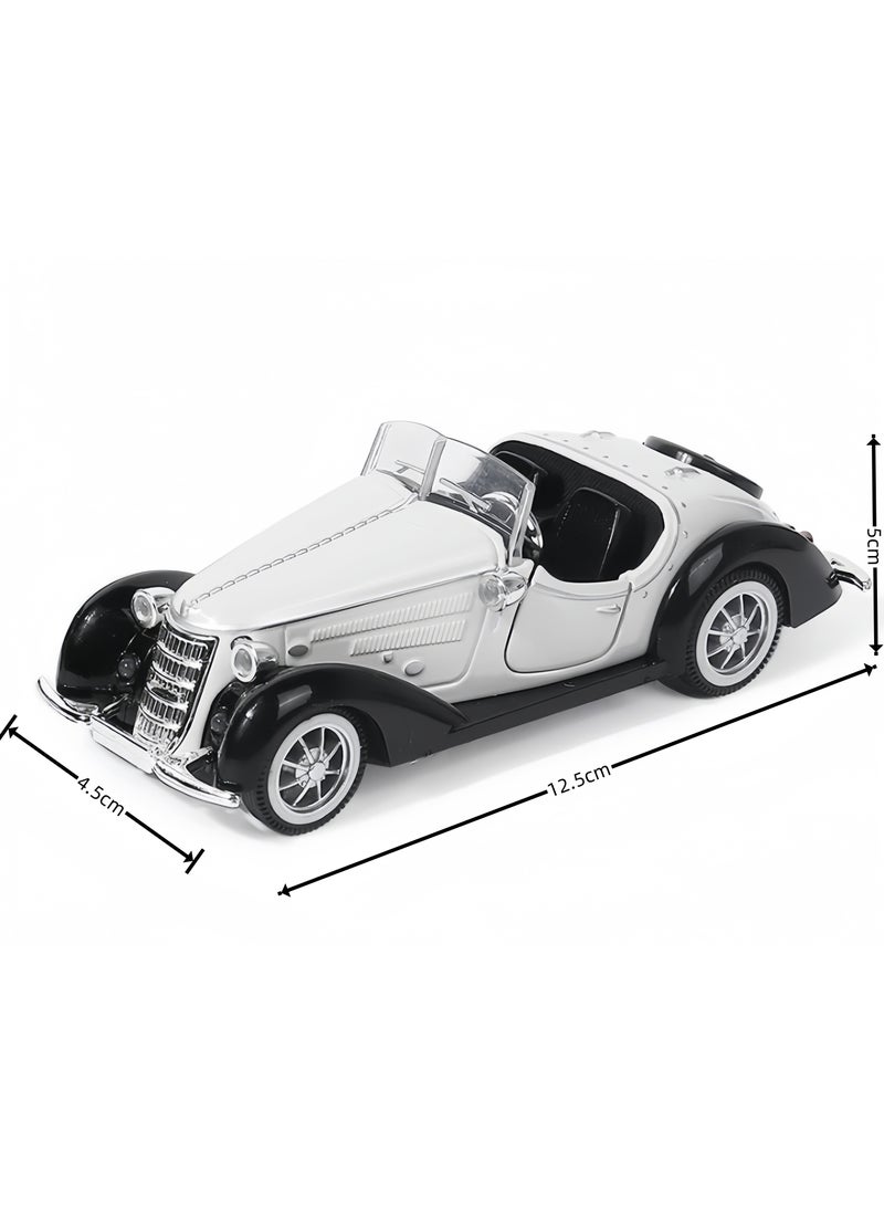 general Classic Diecast Car Model Kits 1:32   Alloy Model Car Decoration Collection Gift Toy Crafts Holiday Expression Of Love White - Image 5