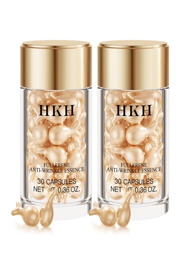 HKH Vitamin C Serum Capsules Set – 60 pcs VC for Morning - Anti-Aging & Anti-Wrinkle Skincare Face Serum - Smooth Fine Lines - Moisturize Hydrate & Firm Skin - Travel-Friendly - Image 1