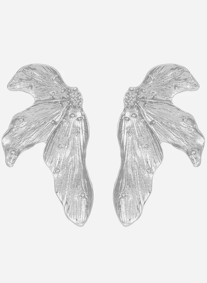 Take Two Textured Leaf Shaped Earrings