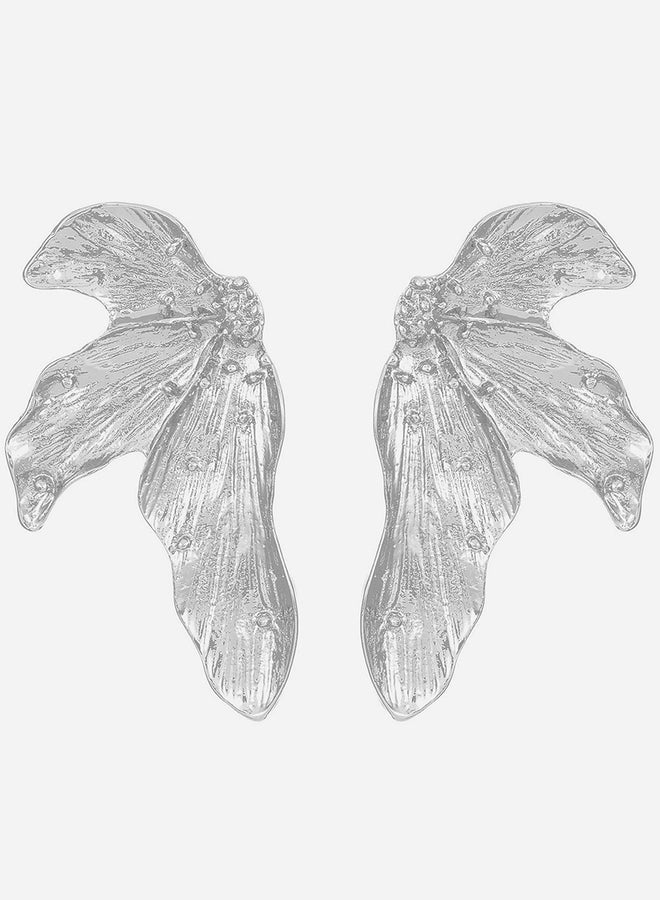 تايك تو أقراط بتصميم ورقة شجر مزخرفة - Image 2