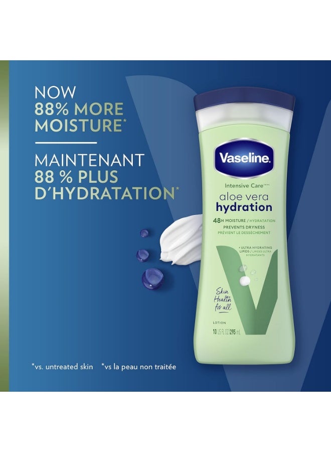 Vaseline Intensive Care™ Aloe Vera Hydration Body Lotion for dehydrated, dry skin with 48H Moisture + Ultra-Hydrating Lipids 295 ml - Image 5