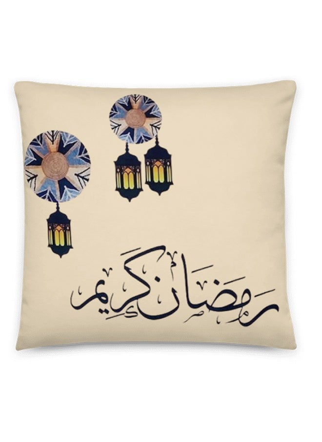 سنوز طقم رمضان 3 قطع ( رانر سفره , تصميم رمضان كريم 45*90 سم + 2 كوشن مقاس 45*45 سم )  - Image 4