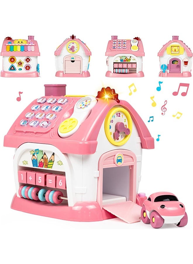 Montessori Toys for 1+ Year Old Girl Boy Gifts, First 1st Birthday Gifts for Girls and Boys, 8-in-1 Musical Learning House Montessori Baby Toys12-18 Months, Educational Toddler for Ages 0-2 - Image 3