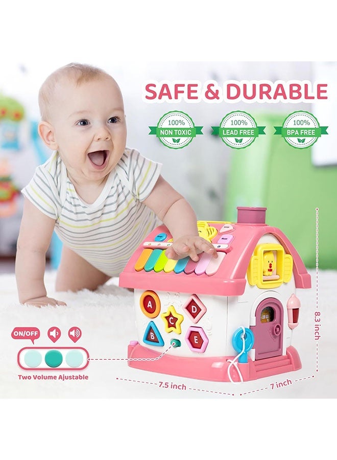 Montessori Toys for 1+ Year Old Girl Boy Gifts, First 1st Birthday Gifts for Girls and Boys, 8-in-1 Musical Learning House Montessori Baby Toys12-18 Months, Educational Toddler for Ages 0-2 - Image 2