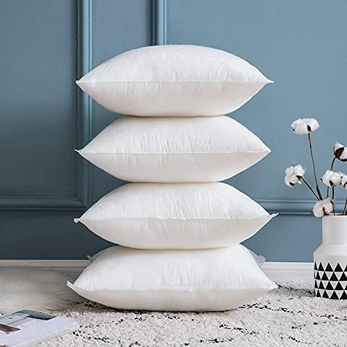 HFI Urban Arts Polyester Microfiber Cushion Fillers - Pack of 5 Pcs | 12 x 12 Inches | White | Car Cushions, Small Cushion, Sofa Pillow,Cushion,Cushions for Sofa,Sofa Pillow,Cushions for Bed - Image 1