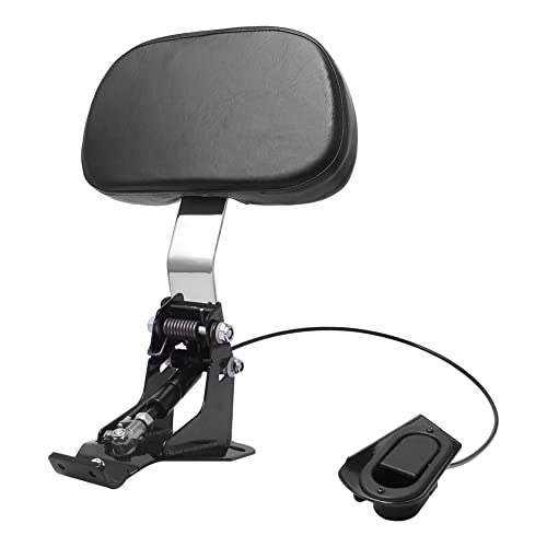 H RUO Adjustable Driver Backrest with Pad Compatible with Harley Touring Road King Street Glide FLHR FLHX 2009-2023 2022 - Image 1