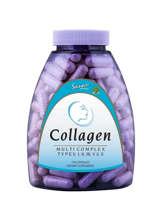 Sanar Naturals Sanar Naturals Multi Collagen Pills, Type I, II, III, V, X - Extra Strength Hair Skin and Nails Vitamins - Joint and Bone Support - Collagen for Women & Men, Collagen Peptides Supplement, 150 Capsules  - Image 1