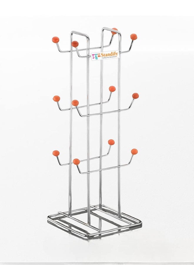 STANDIFY FineArts® Cup Holder Stainless Steel Stand Heavy Duty for Home & Kitchen Use. - Image 3
