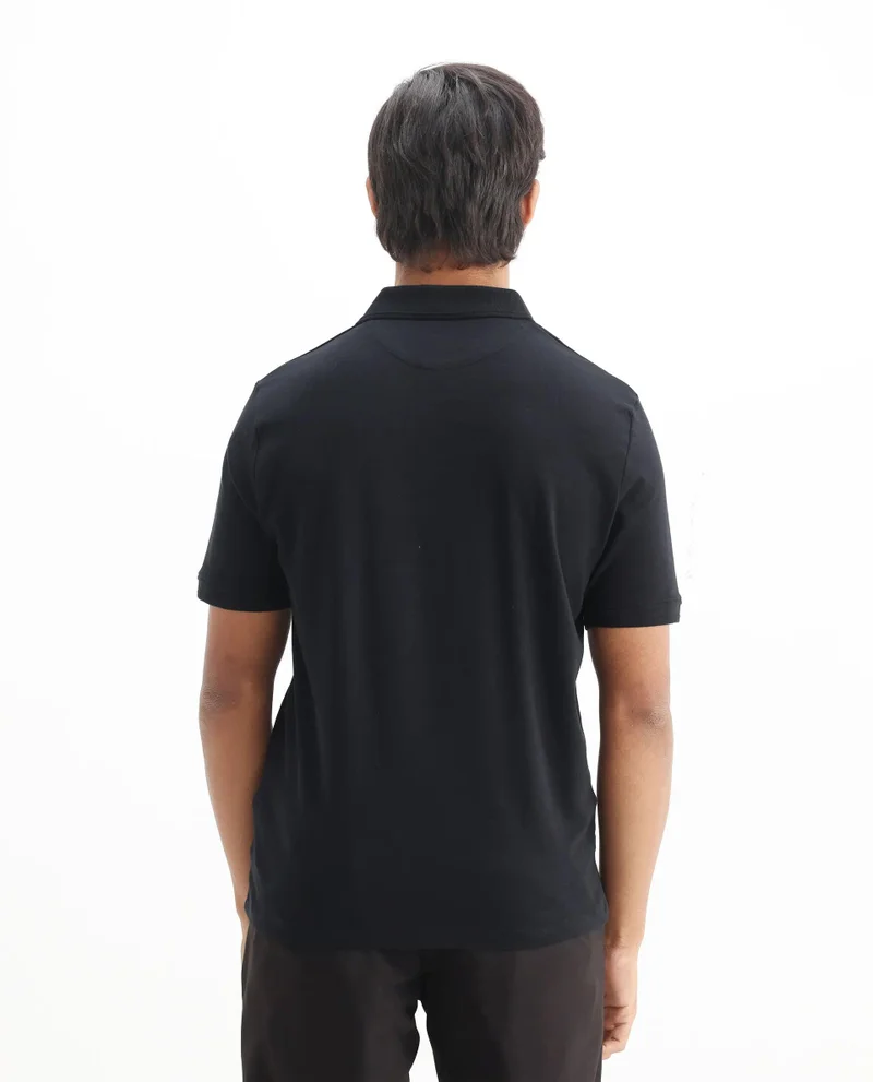Rare Rabbit Men's Cotton Hd Print Branded Logo Polo