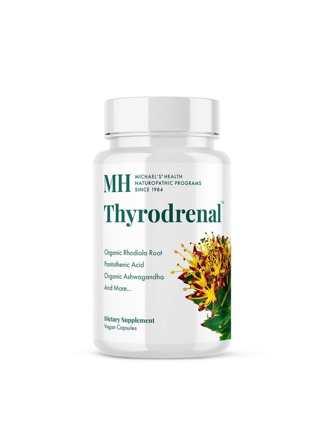 MICHAEL'S Health Naturopathic Programs Thyrodrenal - 120 Vegan Capsules - Supports Thyroid & Adrenal Health - with Vitamin C - 60 Servings - Image 1
