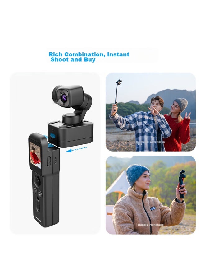 Feiyutech Feiyu Pocket3 Gimbal Camera, Cycling Outdoor Sports Camera, Handheld Detachable Camera, High-definition Stabilized Vlog Camera - Image 4
