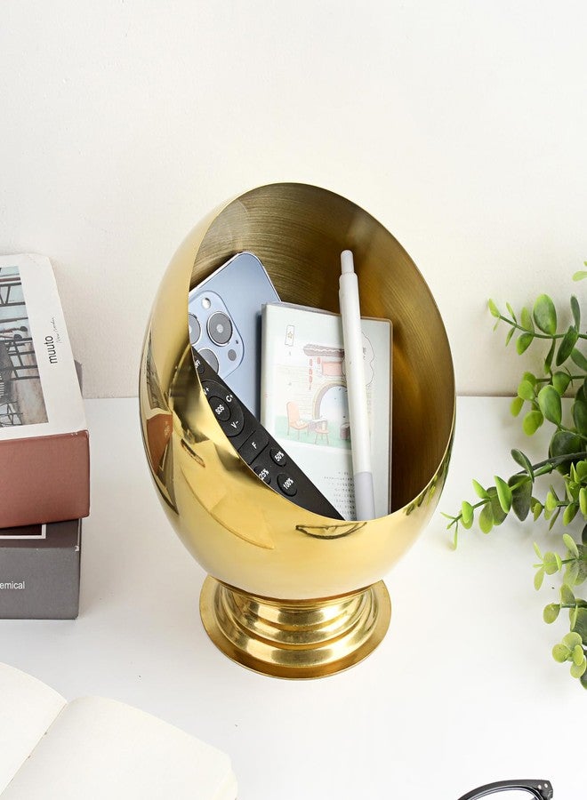 GUSHBIN Golden Key Bowl for Entryway Table Decorative Storage Dish Catch All Bowl for Fruit Coffee Pod Holder Centerpiece for Kitchen Home Decor - Image 5