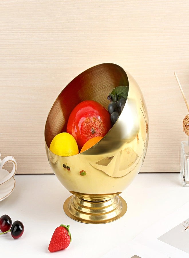 GUSHBIN Golden Key Bowl for Entryway Table Decorative Storage Dish Catch All Bowl for Fruit Coffee Pod Holder Centerpiece for Kitchen Home Decor - Image 4